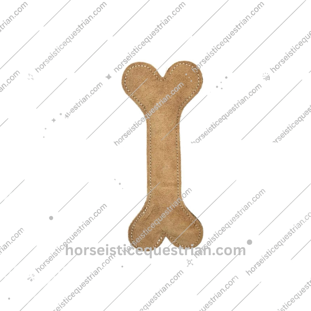 Suede Leather Bone Dog Toy